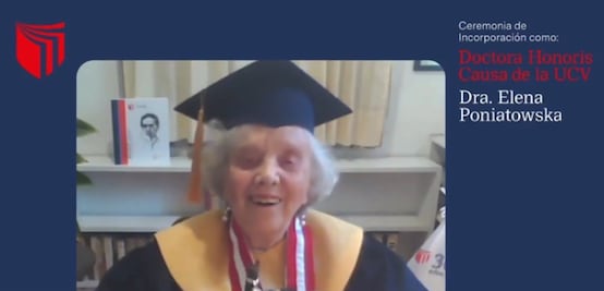 Elena Poniatowska recibe Doctorado Honoris Causa por la Universidad César Vallejo de Perú