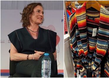 Beatriz Gutiérrez Müller denuncia plagio de Ralph Lauren al sarape de Contla y Saltillo