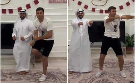 Video. "Argentinizando a un qatarí": baila cumbia con influencer y se hace viral