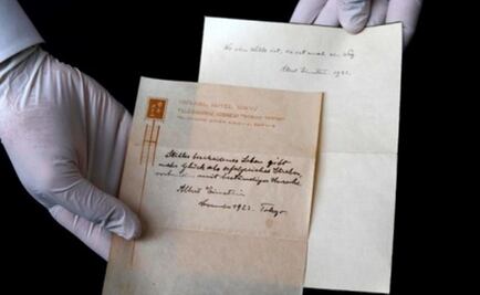 El manuscrito de Einstein que fue subastado en 299 mil euros