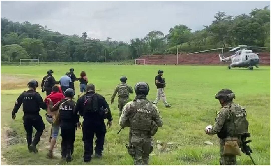 Catean 10 casas de seguridad y hallan restos humanos en el norte de Oaxaca. Foto: Especial