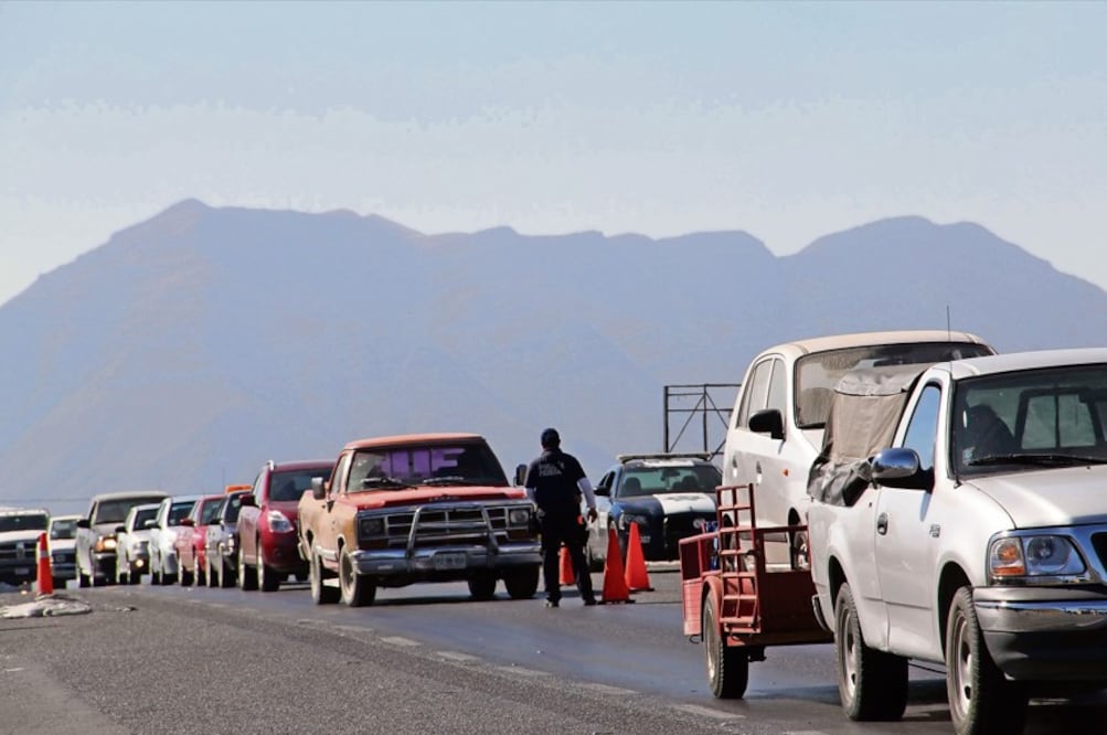 Imagen de la frontera en Nuevo Laredo, Tamaulipas, uno de los cruces fronterizos más transitados de América Latina. Crédito: Archivo de El Universal