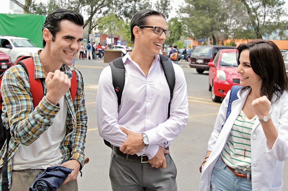 Germán Valdés, Vadhir Derbez y Martha Higareda en Santa Fe (CARLOS MEJÍA. EL UNIVERSAL)