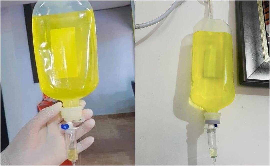 Por medio de Facebook, diversas cuentas ofrecen la “sueroterapia”, la cual combate la depresión, el estrés y hasta la fatiga. Foto: Facebook. @SolBttaRms