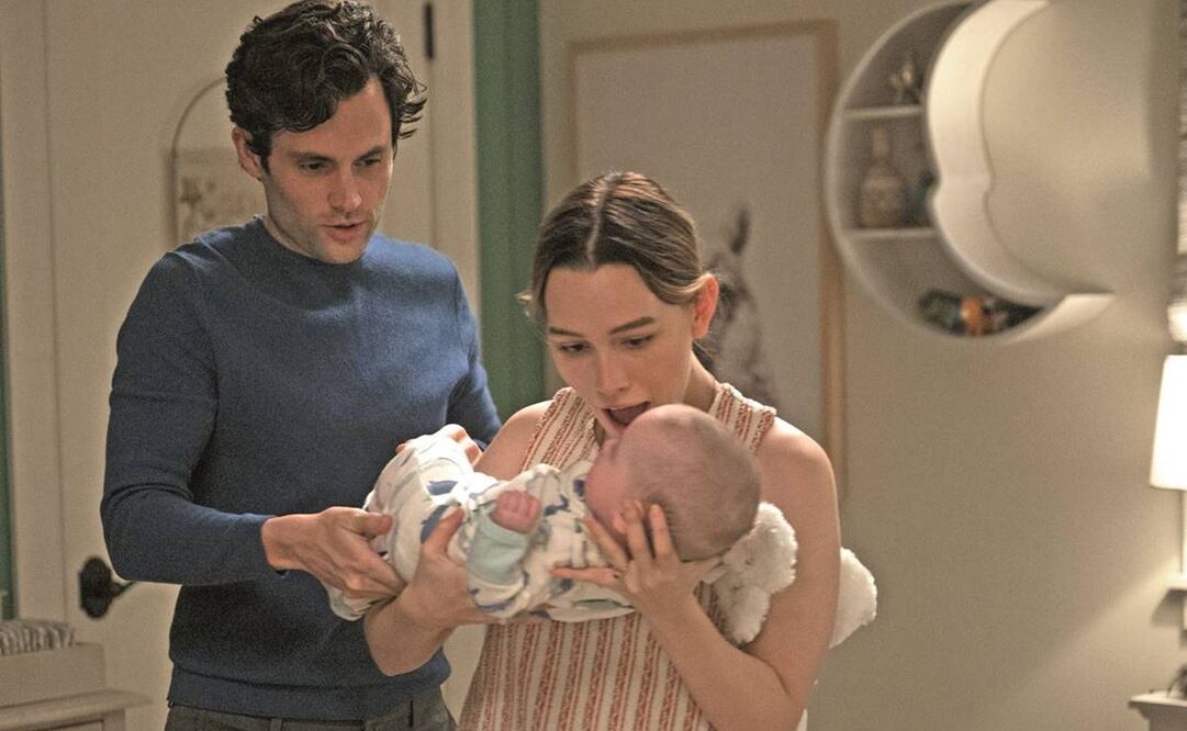 En esta nueva entrega Joe y Love buscan rehacer su vida en otra ciudad y criar a su bebé. Fotos: Netflix.