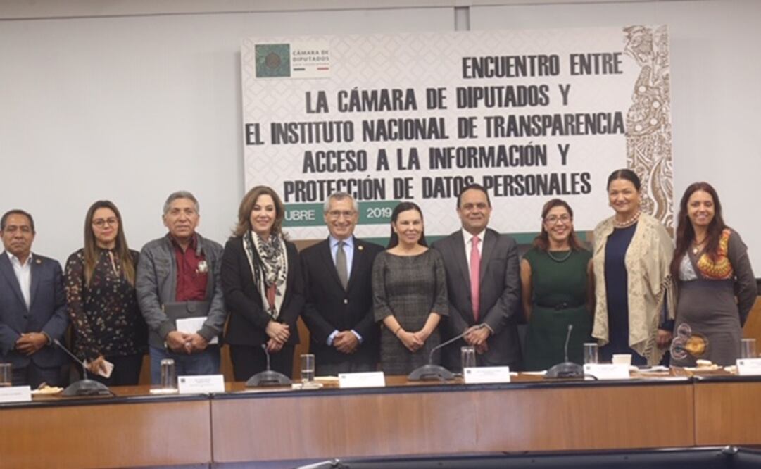 Encuentro entre la Cámara de Diputados y el INAI. Foto: Especial