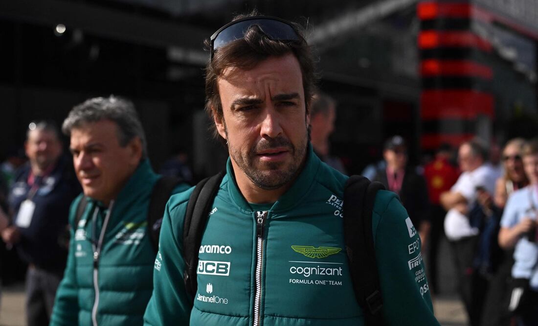 Fernando Alonso durante el Gran Premio de Gran Bretaña - Foto: AFP