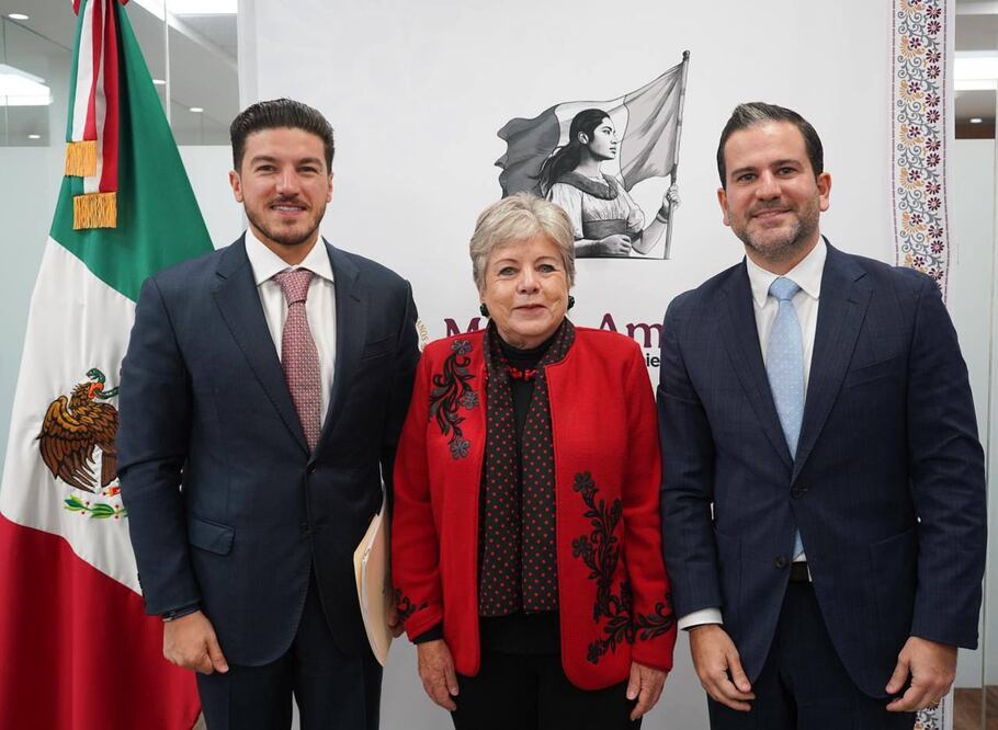 El gobernador de Nuevo León, Samuel García, se reunió con la titular de la Secretaría de Medio Ambiente y Recursos Naturales del Gobierno Federal (SEMARNAT), Alicia Bárcena. (Foto: especial)