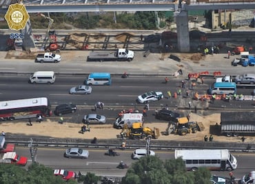 FOTOS: Imágenes aéreas de la carambola de autos en la México-Puebla; suman 12 lesionados