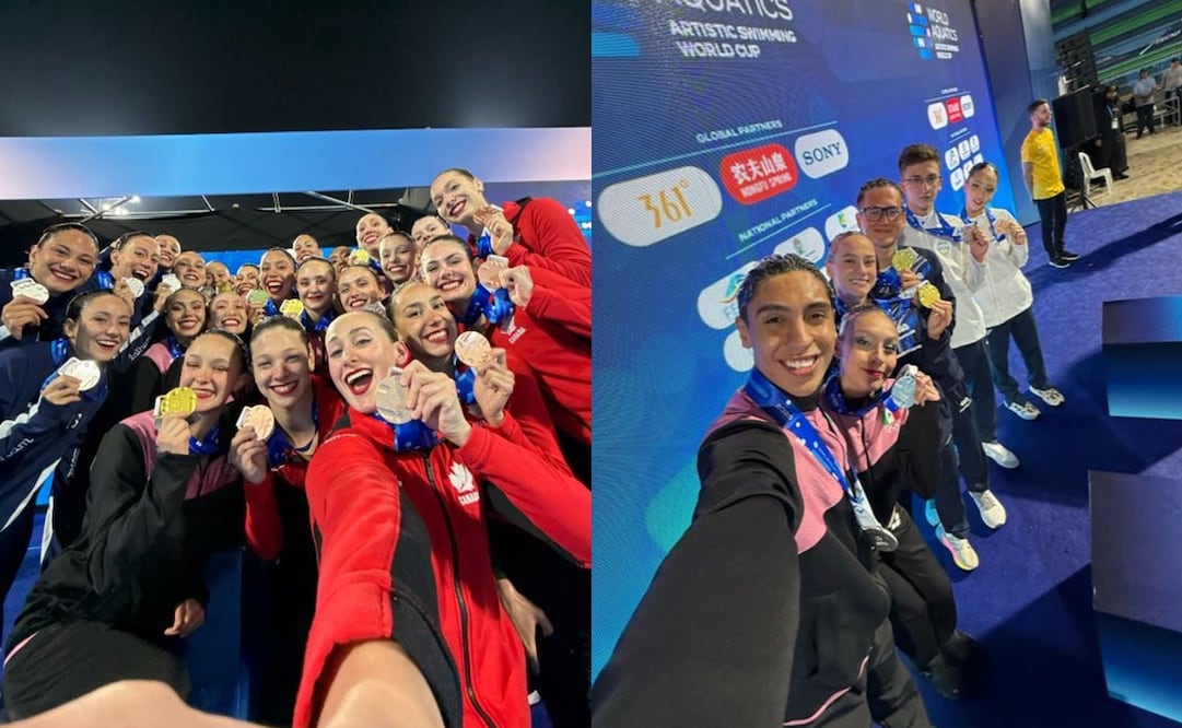 México brilla en la Copa del Mundo de Natación Artística - Foto: @WorldAquatics en X