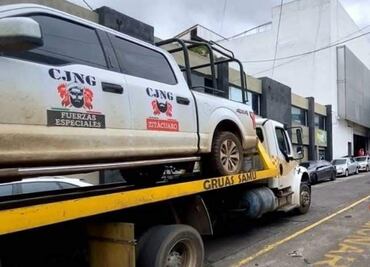 Catean rancho de "El Barbas", jefe regional del CJNG en Michoacán; él escapa, pero aseguran 10 vehículos, drogas y armas