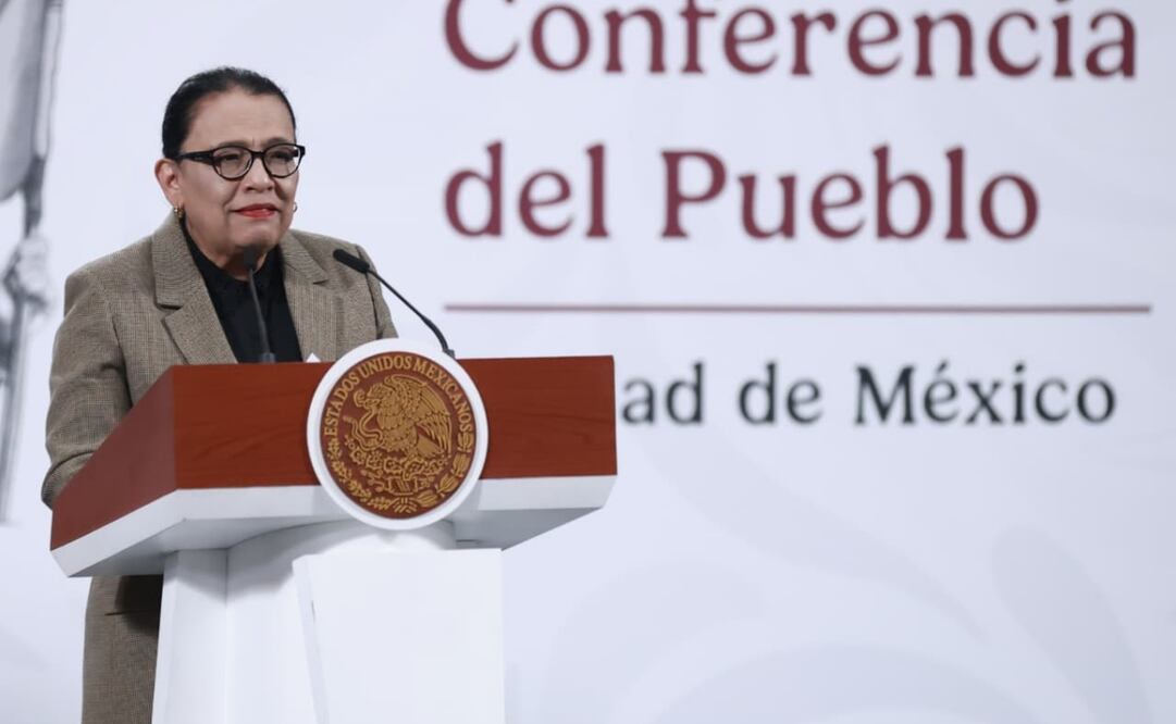 Ciudad de México 07 octubre 2025 Conferencia del pueblo encabezada por la presidenta Claudia Sheinbaum Pardo acompañada del gabinete de seguridad, en el salón de tesorería. Foto: Fernanda Rojas / EL UNIVERSAL