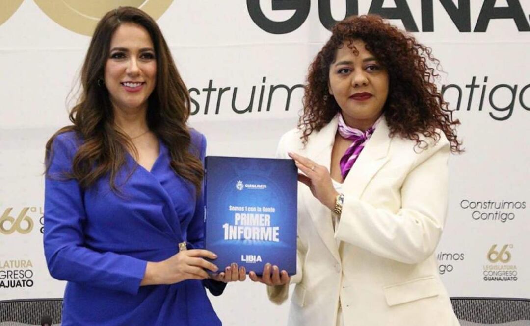 Libia Dennise García Muñoz Ledo, gobernadora de Guanajuato, rindió su primer informe de labores (06/03/2025). Foto: Especial