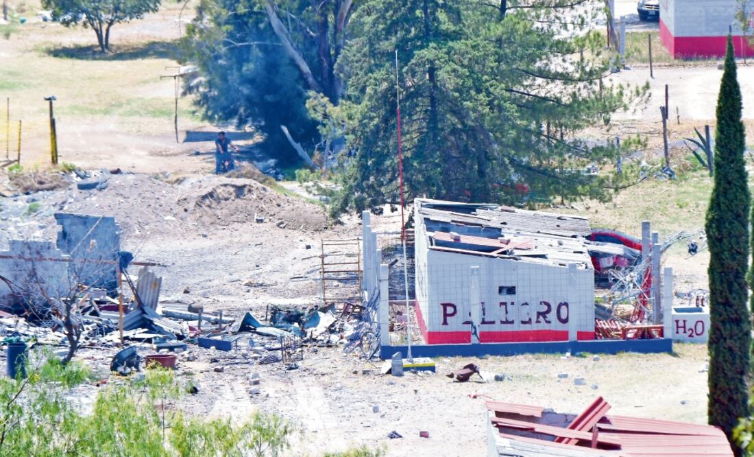 El taller se localiza en la zona de La Saucera, una de las más cercanas al mercado de pirotecnia de Tultepec. Foto: HUGO GARCÍA. EL UNIVERSAL
