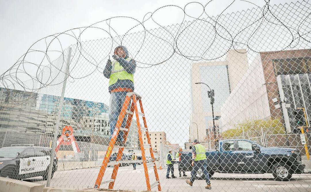 El gobierno local mandó blindar los edificios de Minneapolis. Foto: Scott Olson. AFP