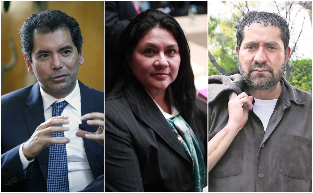 En la imagen, los extitulares Édgar Amador y Julieta González, así como el excomisionado Ricardo Becerra. Foto: Archivo. EL UNIVERSAL