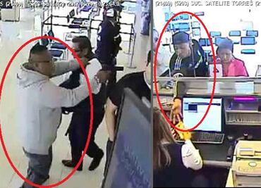 Detienen a 2 tras asaltar banco en Satélite