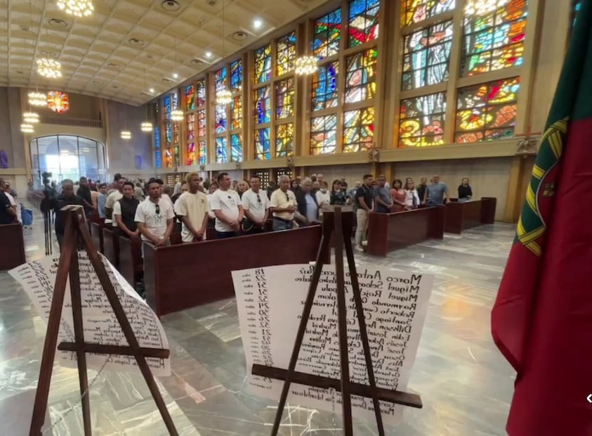 Con una misa, recuerdan a los 40 migrantes fallecidos en estancia migratoria de Ciudad Juárez en 2023. (Foto: especial)