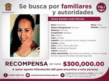 Ofrecen recompensa para encontrar a Kesia Sunem; desapareció hace más de 2 años en Tecámac