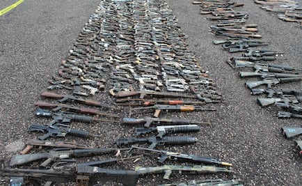 Destruye Sedena armas aseguradas en Tamaulipas y Sinaloa
