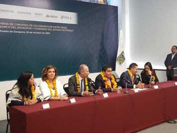 Gobierno de Puebla firma convenio con el INAES y Banco del Bienestar 