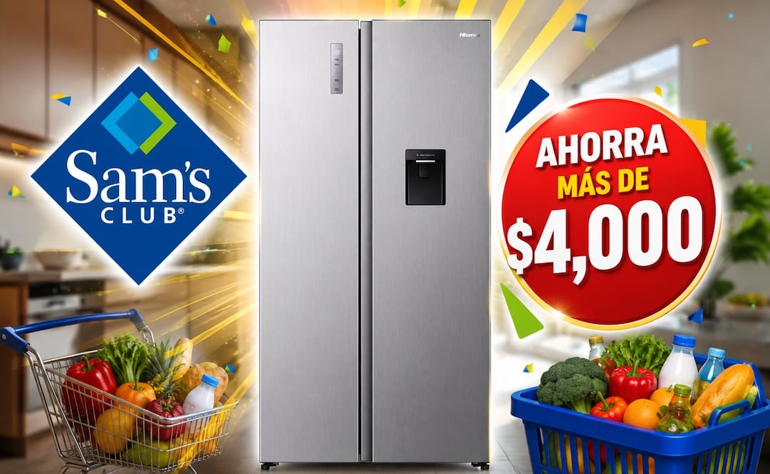 El refrigerador Hisense de 20 pies cúbicos destaca por su gran capacidad de almacenamiento, ideal para familias numerosas o para quienes acostumbran hacer compras grandes y necesitan conservar alimentos frescos por más tiempo. Foto: IA