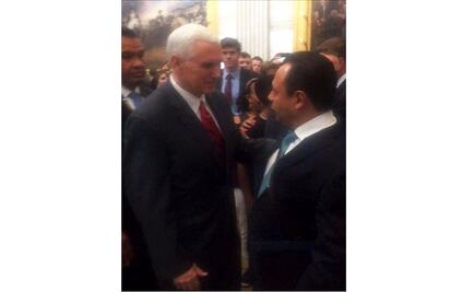 Diputados se reúnen con vicepresidente de EU, Mike Pence