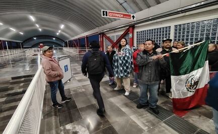 Vecinos de Tultepec protestan por falta de pago de daños tras construcción del AIFA; permiten acceso gratuito en la estación Teyahualco