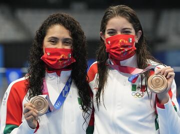 Bronce para México en clavados sincronizados femenil desde la plataforma en Tokio 2020