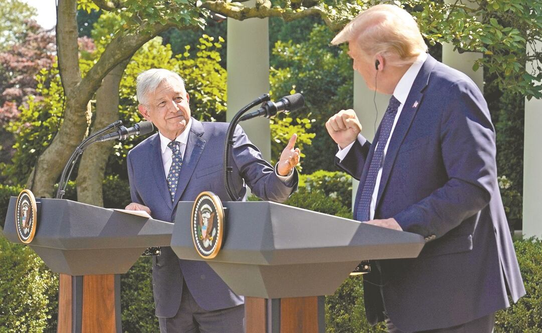 En su conferencia mañanera, López Obrador recordó su viaje a Washington. Foto: Archivo / AP