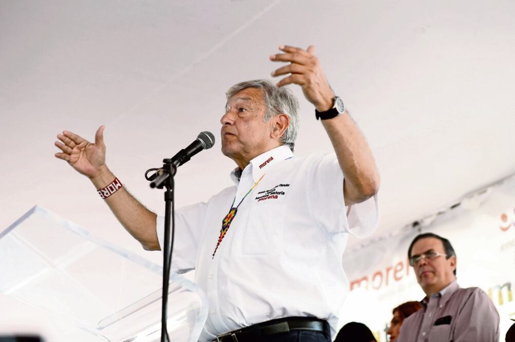 El candidato presidencial Andrés Manuel López Obrador insistió que tendrá una ventaja de hasta 15 millones de votos el próximo 1 de julio para que la decisión no llegué a tribunales. (VALENTE ROSAS. EL UNIVERSAL)