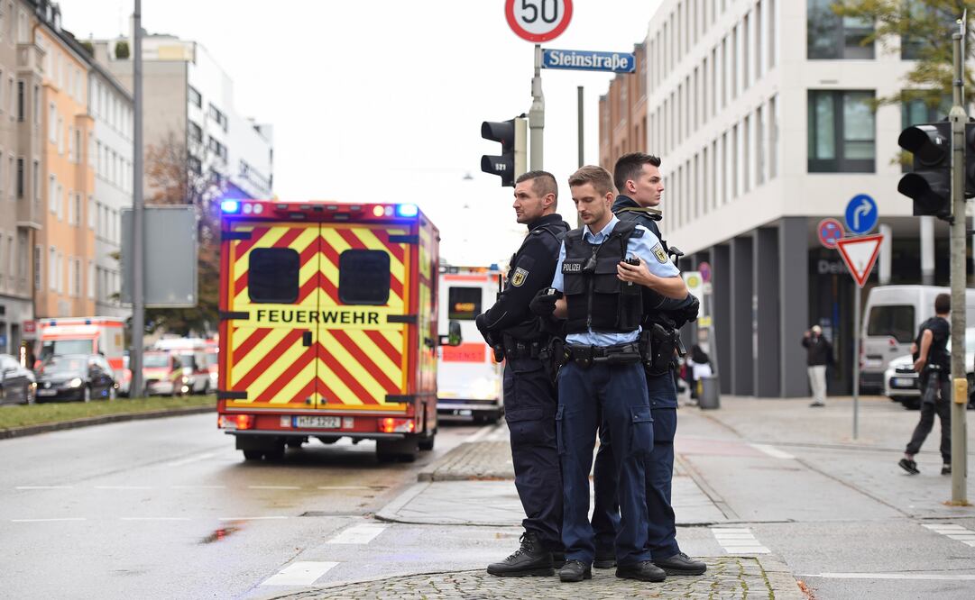 Policías en Múnich. Foto: AP