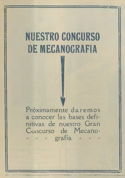 Cuando se escribía a máquina