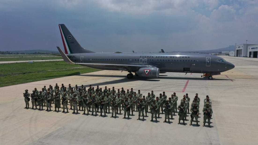 Elementos del Cuerpo de Fuerzas Especiales del Ejército mexicano con destino a Culiacán, Sinaloa. Foto: Especial