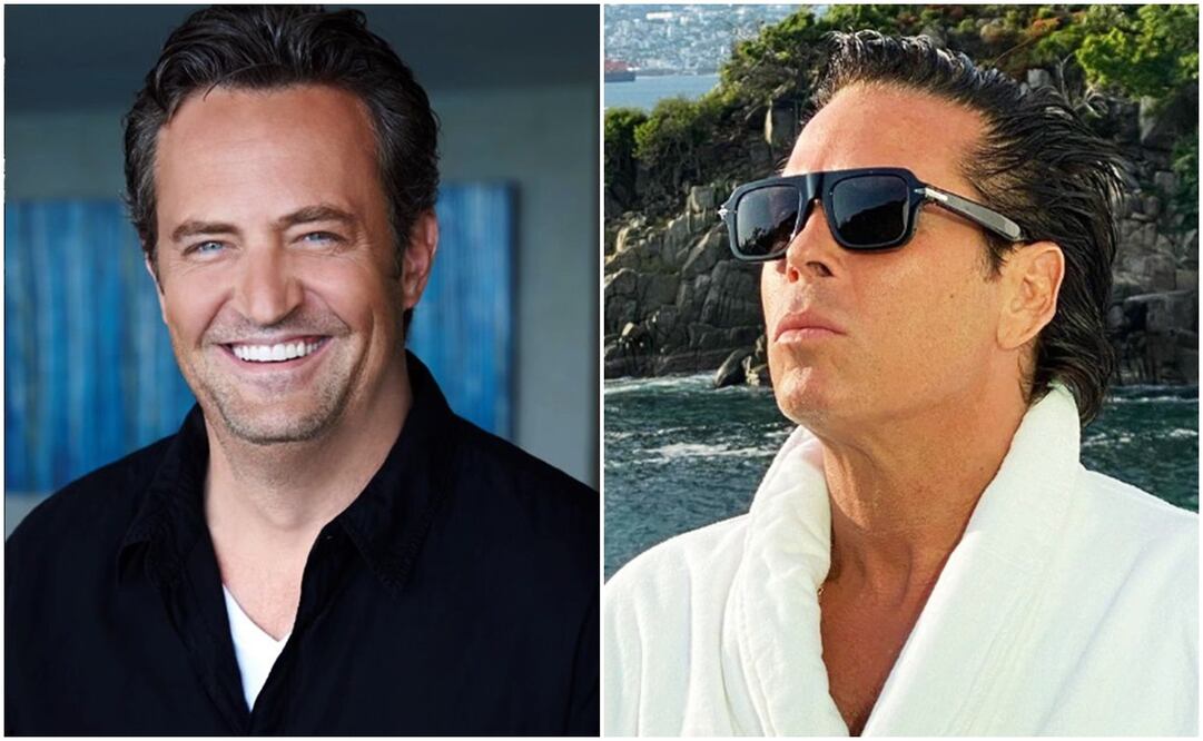 Matthew Perry y Roberto Palazuelos. Foto: Instagram @mattyperry4 y @robertopalazuelosbadeaux
