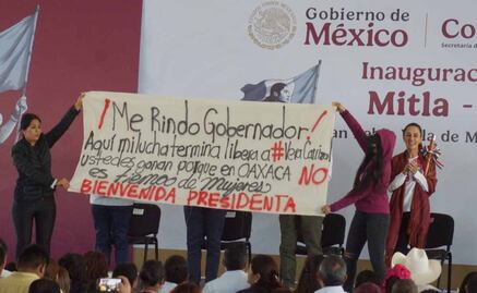 Saxofonista María Elena Ríos burla seguridad de Sheinbaum; señala al gobernador Salomón Jara por dejar libre a su agresor 
