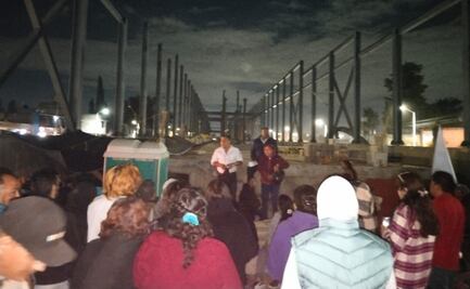 Ampliación del Tren Suburbano: pobladores de Tultepec retiran bloqueo y reanudan las obras al AIFA