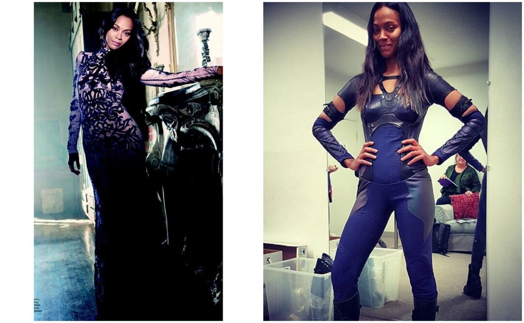 "Vale la pena trabajar duro. Quiero decirle a las mamás del mundo... ¡si yo pude, ustedes también pueden!". FOTO: Instagram zoesaldana