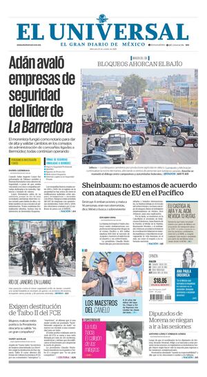 Portada impresa del 29 de octubre de 2025