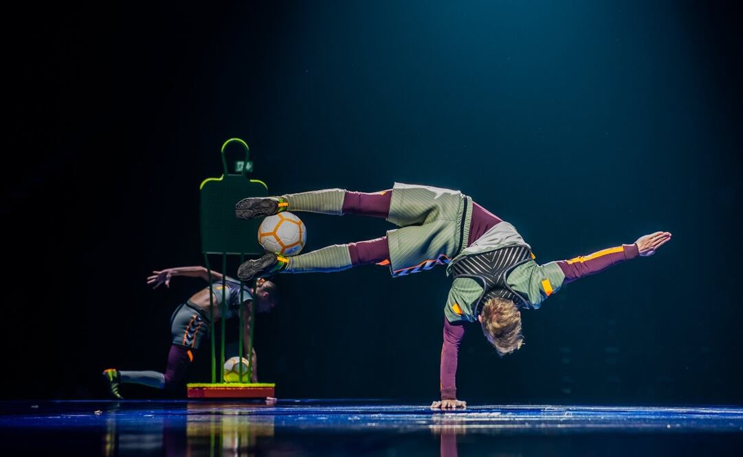 El espectáculo, que promete grandes acrobacias, cuenta la historia de la estrella de futbol. Foto: Cirque du Soleil