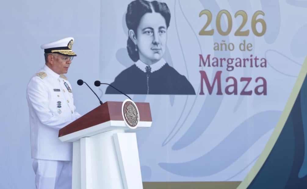 El secretario de marina, Raymundo Pedro Morales Ángeles, en el 112 aniversario de la defensa del puerto de Veracruz. Foto: Fernanda Rojas / EL UNIVERSAL