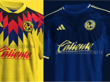 América tendría espectaculares uniformes para la Liga MX; así serían todos los jerseys