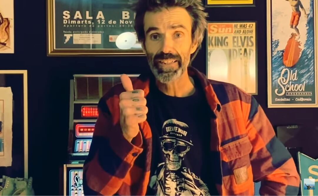 Pau Donés, vocalista de Jarabe de Palo. Foto: Captura YouTube