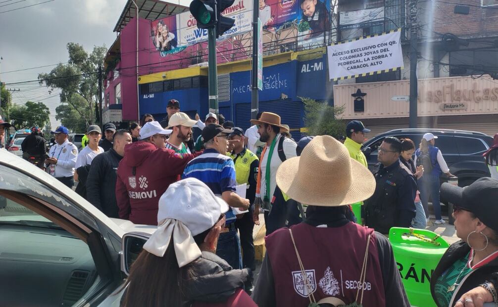 “No me dejan entrar a mi calle”; vecinos de Santa Úrsula denuncian problemas de acceso por operativo del Mundial 2026. Foto: Arantxa Meave