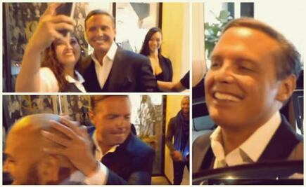 Luis Miguel bromea y maneja su propio auto en Los Ángeles