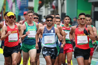 Moacir Zimmerman, el último hombre en llegar en los 20 kilómetros de marcha