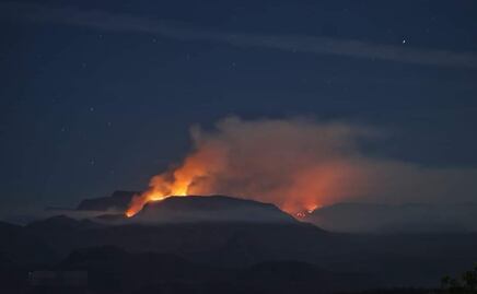 Combaten incendio forestal en área natural protegida de Sinaloa