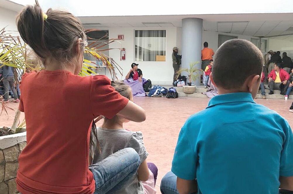 Los menores migrantes ya recibieron ayuda del DIF Tamaulipas, que consiste en alimentación y atención médica. (ESPECIAL)