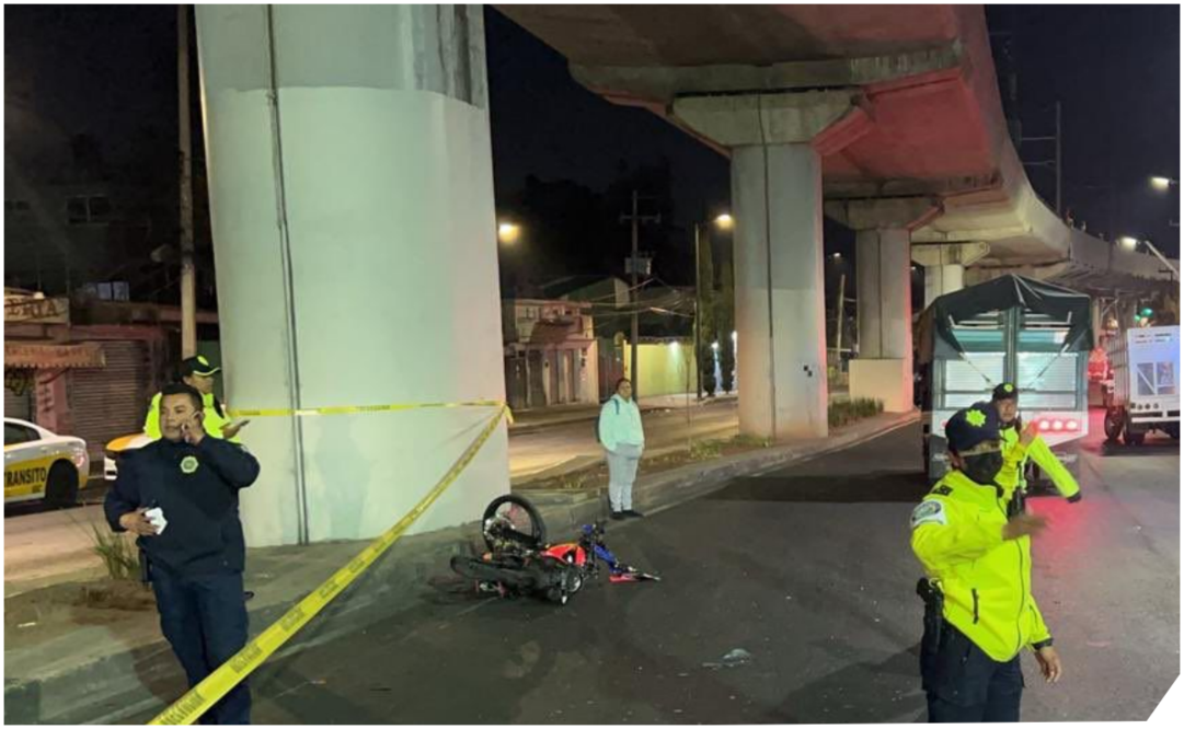 Accidente en Tláhuac. Foto: Especial