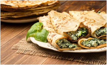 #RECETA Crepas de espinacas y queso 